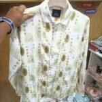 China Saffron Fabrics Print Shirt