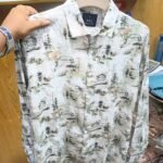 China Saffron Fabrics Print Shirt